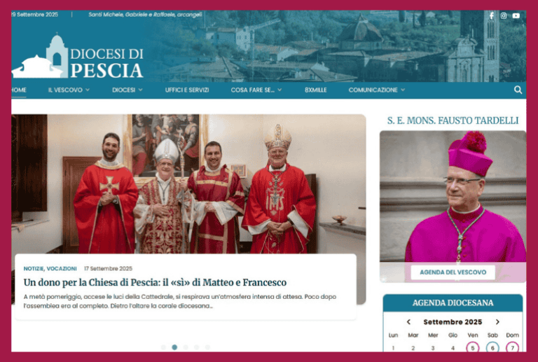 Diocesi di Pescia, online il nuovo sito web
