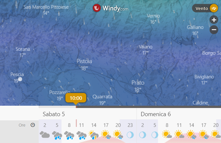 Allerta meteo: codice giallo per sabato 5 agosto