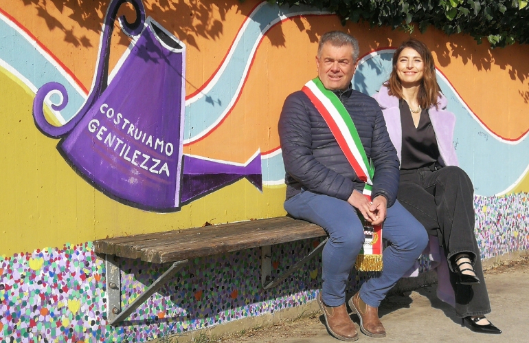 Murales della Gentilezza inaugurato a Quarrata