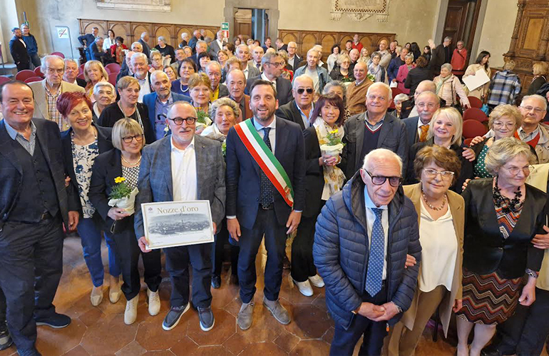 Nozze d’Oro, la festa in Comune con il sindaco Tomasi